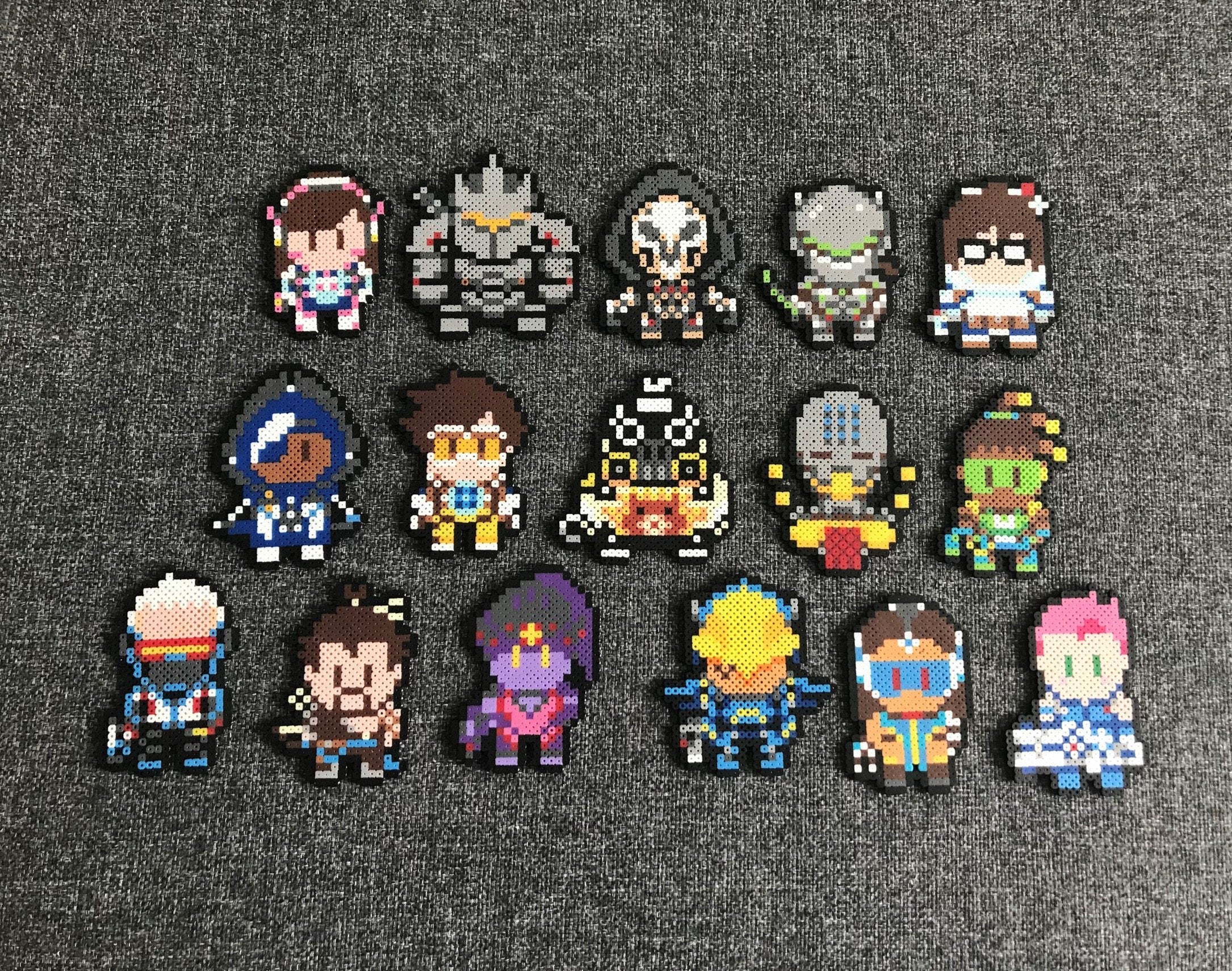 Overwatch MINI Beads; Reaper, Tracer, Mei, Pharah, Reinhardt, Roadhog,  Genji, Hanzo, Lucio, Widowmaker, Ana, Zenyatta, D.va and more | Pixel  Precious